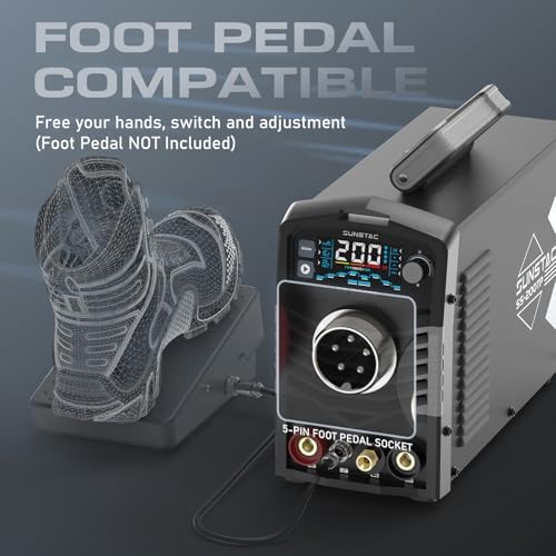 Sunstac 200A TIG Welder with Pulse, 110V/220V Dual Voltage