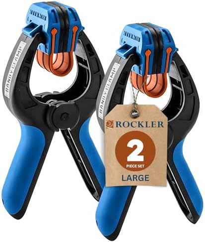 Rockler Large Spring Bandy Clamps for Woodworking (Pair)