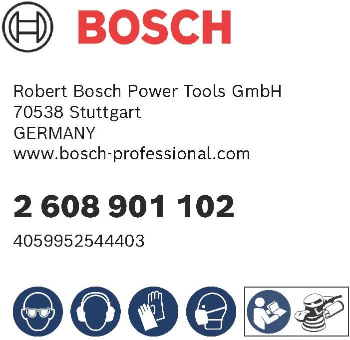 Bosch Professional 5x Expert C470 Sandpaper (Ø 150 mm, Grit 40, Accessories Orbital Sander)