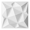 20 Pack 3D Wall Panels for Interior Wall Decor, 12''x12'' White Accent Diamond Panels for Gaming Room Bedroom TV Background, White