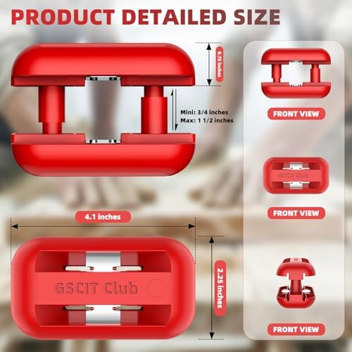 GSCIT Club Edge Banding Trimmer, Carbide Blades Hand Planer Edge for Burrs Edge Trim Planer Wood Scraper Edge Banding Tools Cutter for PVC ABS Melamine (Red)