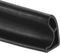 uxcell Flexible Shower Water Barrier, 39" TPE Shower Edge Water Stopper Blocker Splash Guard for Bathtub Sink Washing Machine Dry and Wet Separation, 1.18"W x 1.77"H, Black