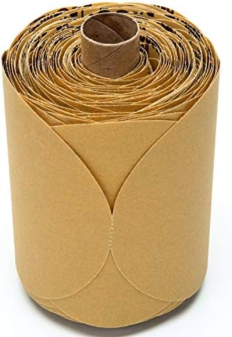 3M Stikit Gold Disc Roll 236U, 01428, 5 in, P80 Grade, 125 Discs Per Roll, Automoitve Abrasives