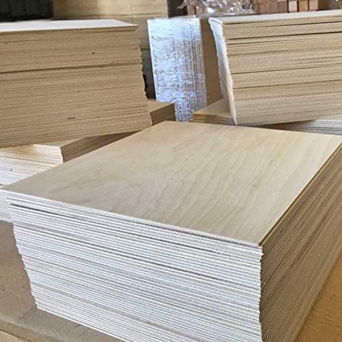 3mm 1/8" x 15” x 30” B/BB Baltic Birch Plywood Squares (48pcs) - Perfect for Arts & Crafts, School & DIY Projects, Drawing, Painting, Wood Engraving, Burning & Laser Projects - Cherokee Wood Products