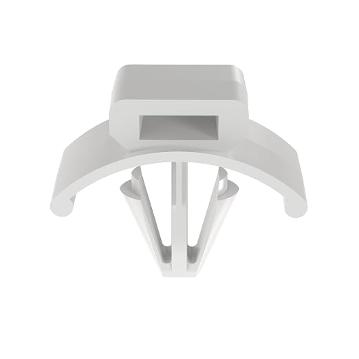 Panduit PWMS-H25-C Push Barb Cable Tie Mount, Nylon 6.6, Indoors Environment, Push Barb Mounting Method, Natural, 0.25" Panel Hole Diameter, 0.11" Max Panel Thickness (Pack of 100)