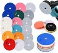 5 Inch Wet/Dry Diamond Polishing Pads Set with 5/8’’-11 Backer Pad