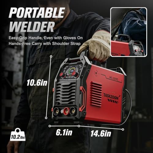 135A MIG Welder 110V [Large LED Display] 3 in 1 Welding Machine