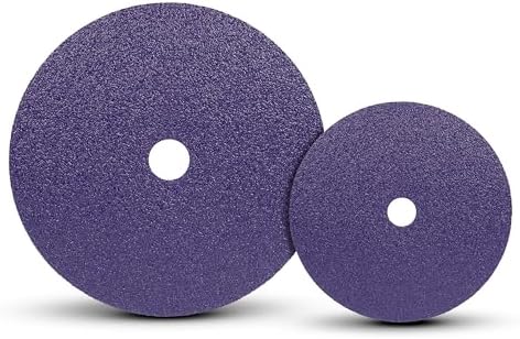 3M Cubitron 3 Abrasive Fibre Disc 33498, 80+, 7 in x 7/8 in, Precision Shaped Ceramic Grain, High Cut Rate, Long Life Abrasive Disc for Metal Finishing, Weld Removal, and Paint Stripping, Pack of 5