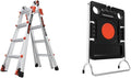 Little Giant Ladders, Velocity, M17, 9-15 Foot, Multi-Position Ladder, Aluminum, Type 1A, 300 lbs Weight Rating, (15417-001) & Project Tray, Ladder Accessory, Plastic, 25 lbs Weight Rating, (15012)