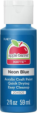 Apple Barrel Acrylic Paint in Assorted Colors (2 oz), 20492, Neon Blue