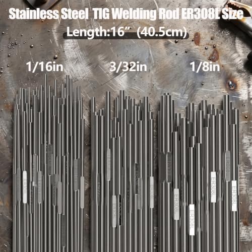 ER308L 1/8" x 16" 5LB Stainless Steel TIG Welding Wire Filler Rod