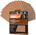 Fandeli | Multi-Purpose Sanding Paper | Assorted Grits (80,120,220) | 25 Sheets of 9'' x 11'' | Perfect for Sanding Metal and Sanding Wood | Hand Sanding | Orbital Sanders