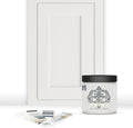ALL-IN-ONE Paint by Heirloom Traditions, Bone (Off White), 8oz Sample - Durable cabinet and furniture paint. Built in primer and top coat, no sanding needed. Includes our 30 featured color card.