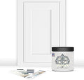 ALL-IN-ONE Paint by Heirloom Traditions, Cashmere (True White), 8oz Sample - Durable cabinet and furniture paint. Built in primer and top coat, no sanding needed. Includes our 30 featured color card.