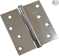 Richelieu Hardware 4" (102 mm) Full Mortise Butt Hinge for Interior Door, 822CB, 2-Pack, Polished Chrome