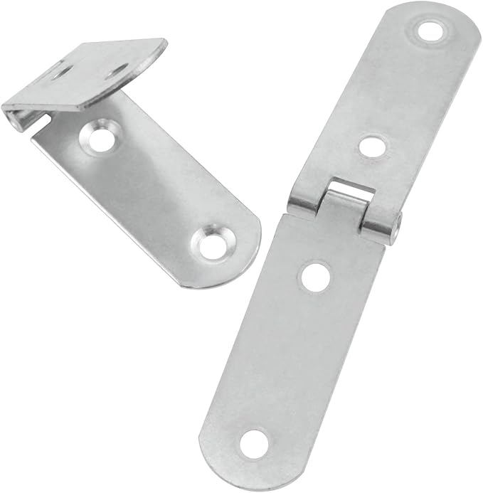 Butt Hinge 9.7x1.8cm Cabinet Folding Hinges Flap Hinge for Boxes Jewelry cabinets Toolbox Narrow flanged Hinges (with Screws) -4pcs