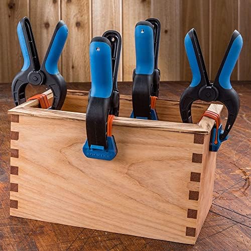 Rockler Bandy Spring Clamps (3-Pair) One-Handed Nylon Clamp Set