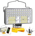 MtiolHig Cordless LED Work Light Compatible with Dewalt 20V Battery - Flood Construction Light Emergency Portable for Work Shop | Car Repair | Outdoor - 145W 14500Lumen with USB & Type-C(Tool Only)