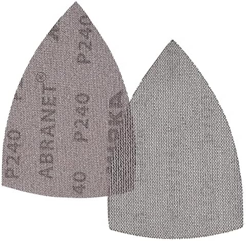 Mirka Abranet Delta 4x6 in 240 Grit Mesh Sanding Sheets Hook & Loop 50 Pack