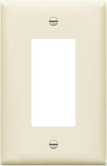 ENERLITES Decorator Light Switch or Receptacle Outlet Wall Plate, Gloss Finish, Midway Size 1-Gang 4.88" x 3.11", Unbreakable Polycarbonate Thermoplastic, UL Listed, 8831M-LA, Light Almond