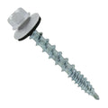 Fasteners Plus ST Fastening Kwikseal Woodbinder Metal to Wood #10 x 1-1/2" Alamo White Screws with EPDM Rubber Washer, 250-Count - Designed for Metal Roofing and Siding Panels