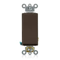 Leviton 20-Amp 120/277-Volt Decora Plus Rocker Single-Pole AC Quiet Switch, 5621-2, Brown