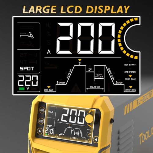 TOOLIOM 200A TIG Welder with Pulse, 110V/220V Dual Voltage