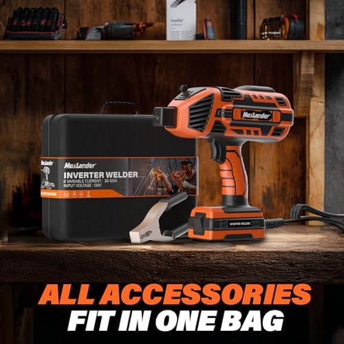 MAXLANDER Portable Welding Machine,110V ARC Stick Welder with IGBT Inverter
