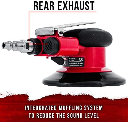 TCP Global Heavy Duty 6" Dual-Action Random Orbit Air Palm Sander