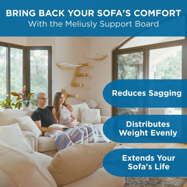 Meliusly Couch Cushion Support Board for Sagging Sofa Cushions (21x79)