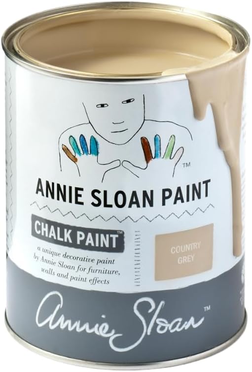 Annie Sloan Chalk Paint® (Country Grey, 1 Litre/33.8 Fl Oz) a unique decorative paint for furniture, cabinets and home décor with no sanding or priming