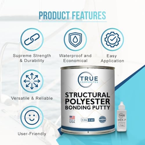 Polyester Bonding Putty, 1 Quart Kit