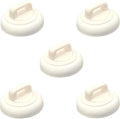 Magnetic Cable Zip Tie Mounts Clips Multipurpose Zip Ties Mount Base Holder Black Wire Cable Holder Mount Wire Clips Management for Home Office Marine Electrical Wiring (White, 5 Piece)