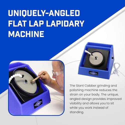 Hi-Tech Diamond 6" Slant Cabber Lapidary Machine, Rock Polishing Kit