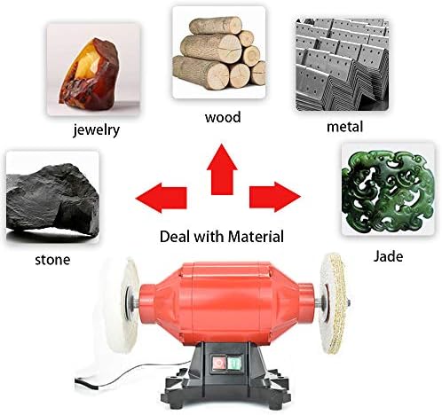 SCOTTCHEN Buffing polishing Wheels Soft Flannel 8 inch (40 Ply) for Bench Grinder Buffer with 5/8" Arbor Hole - 2 Pack
