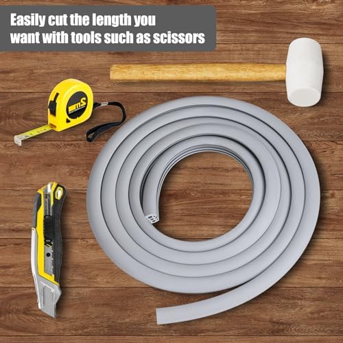 Flexible EPDM Rubber Strip (15 ft Long and 1 inch Wide) for Concrete Crack Repair and Replacement - Weather and Aging Resistant Expansion Joint Filler for Driveways and Sidewalks