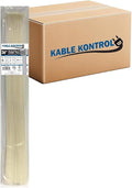 Kable Kontrol Cable Zip Ties, 36 Inch, 1000 Pcs, 50lbs Test, Natural White | Nylon Plastic, Self Locking, UL Listed, Indoor Use