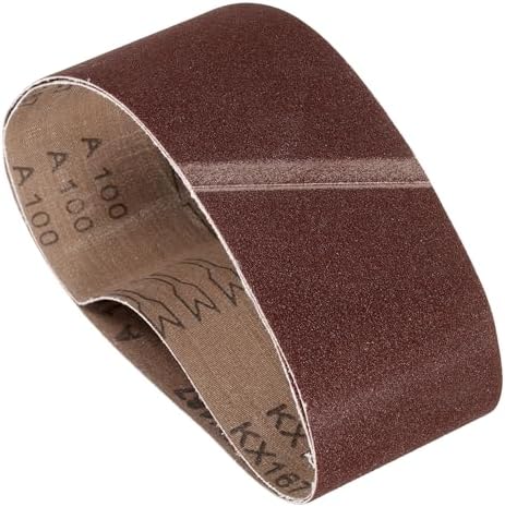 2 Pcs Sanding Belts 3 x 21 Inch 100 Grit Aluminum Oxide