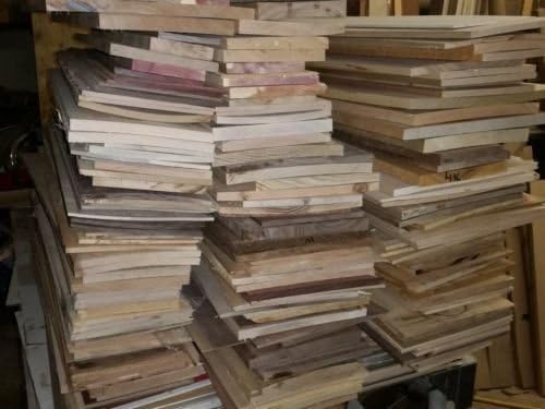 Box of Long Thin Unfinished Craft Wood. Many Species. Scrap Lumber Perfect for Odds and Ends.