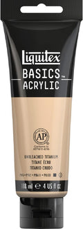 Liquitex BASICS Acrylic Paint, 118ml (4-oz) Tube, Unbleached Titanium