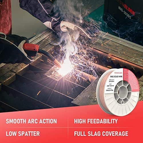 YESWELDER MIG Welding Wire, ER70S-6 Solid Carbon Steel