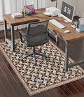 chakme Office Chair Mat for Hardwood Floor, 48"x36" Easy Glide Computer Desk Mat Protector for Rolling Chair Under Desk Rug Nonslip Backing, Machine Wash, (Plaid)