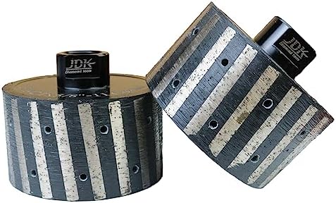 JDK 3 Inch Diamond Drum Wheel Resin Filled Zero Tolerance for Grinding Granite Marble Engineering Stones Concrete Sink Hole with 5/8’’-11 Thread (3 Inch,Resin Filled)