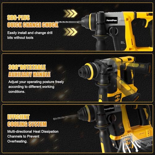 SDS Plus Rotary Hammer for Dewalt 20V Battery (No Battery)
