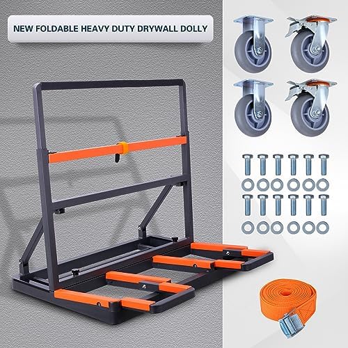 YANGTZE Folding Drywall Cart Heavy Duty,Drywall Dolly 2200 lbs