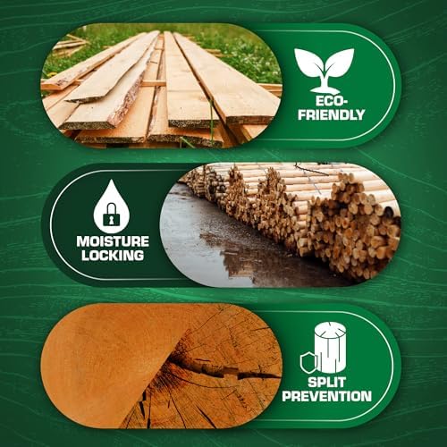 ANCHORSEAL 2 Log and Lumber End Grain Sealer, Prevents Checking, 1 Gallon