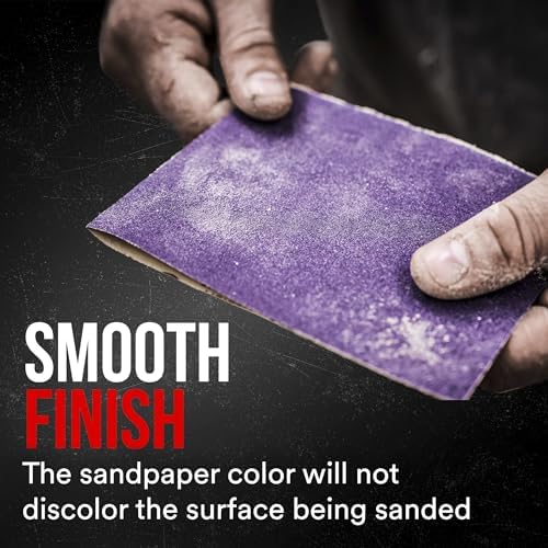 3M Advanced Sandpaper, 20 Sheets, 220 Grit, 3M Pro Grade Precision, No-Slip Grip Backing, 9-in x 11-in, for Sanding on Wet or Dry Surfaces (26220CP-P-G), 2-Pack