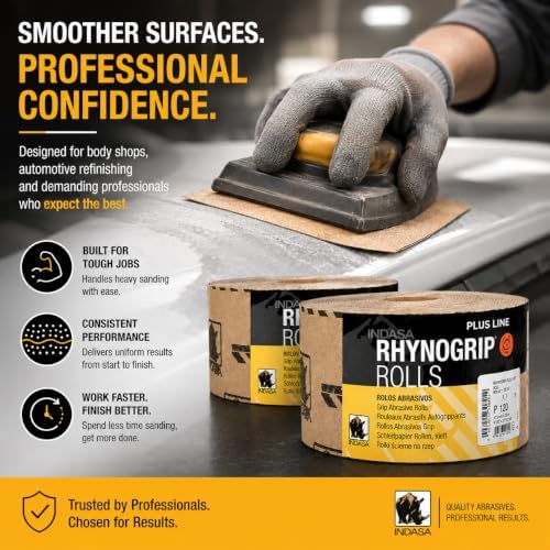Buy Indasa Rhynogrip Plus Line 2.75" x 27.5 yd Grip Sanding Rolls, 1095 Series 150