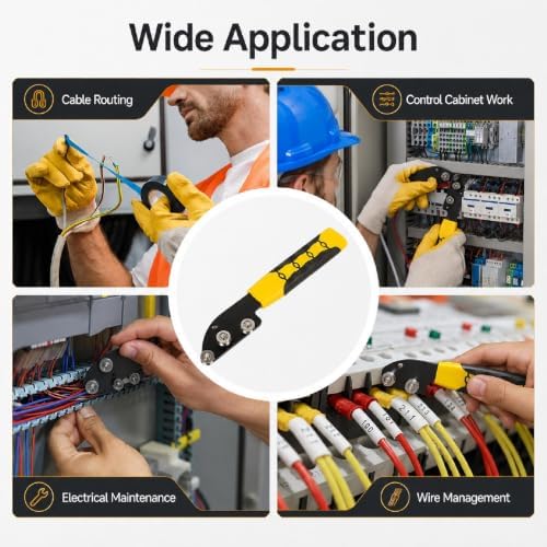 Wire Straightener Tool, Stainless Steel 3-Roller Manual Cable Straightening Tool, Non-slip Handle Cable Untwisting and Bending Device for Electricians, HVAC and Electrical Projects，1pcs