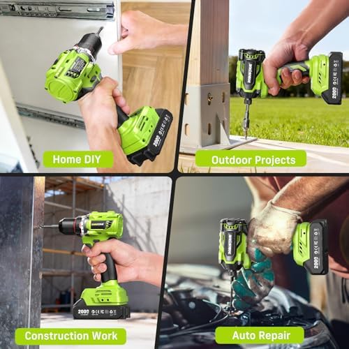 Robustrue 21V Brushless Drill & Impact Driver Combo Kit for DIY